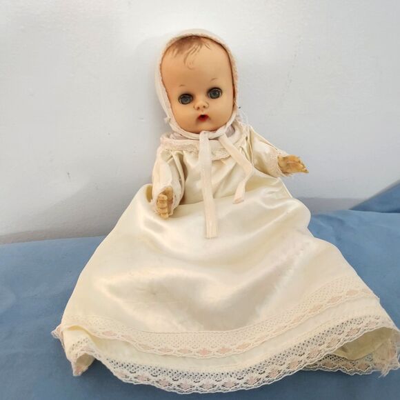 Vogue Other - Vintage Vogue Ginnette vinyl 8” Baby Doll Drink & Wet Molded Hair 1950's